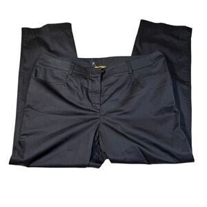 SoCa St. John Womens Ankle Pants Orange Zipper Pockets Cotton Size‎ 12